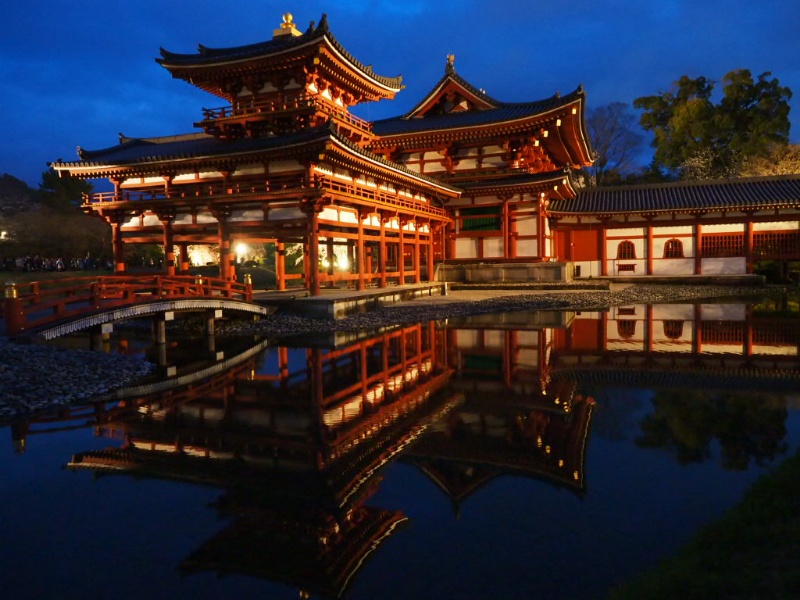 死ぬまでに見たい京都ライトアップ平等院鳳凰堂|2022年の春の夜間特別拝観は旅行会社での予約のみ
